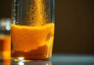 Precipitation powder used to drop dissolved metals from process effluent